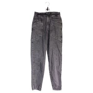 Retrofete Myla Jogger Pant Jean High Rise Hematite Black Women's 25